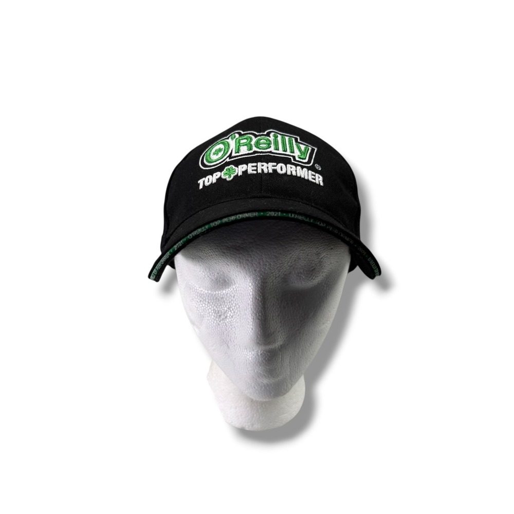 O'Reilly Auto Parts Top Performer 2021 Hat Black Embroidered Racing Baseball Cap
